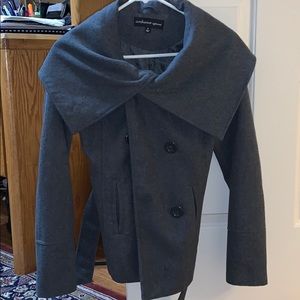Classy Peacoat with Shawl Shoulders